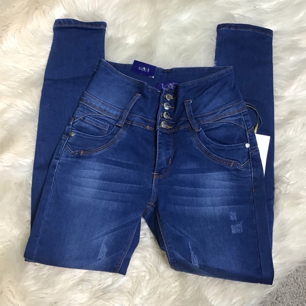 NWT Colombian Women's Blue Jeans‎ skinny
